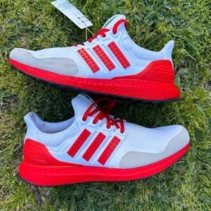 Adidas Ultraboost DNA x Lego Colors White Red Size 9.5 H67955